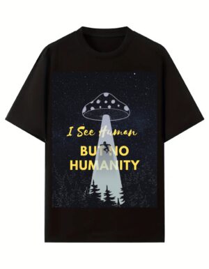 Oversized t-shirt-no-humanity