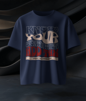 know-your-worth-regular-t-shirt-100%cotton-180gsm