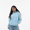 Plain Oversized skyblue streetwear hoodies